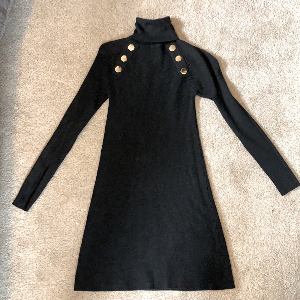 Zara Charcoal Gray Sweater Dress